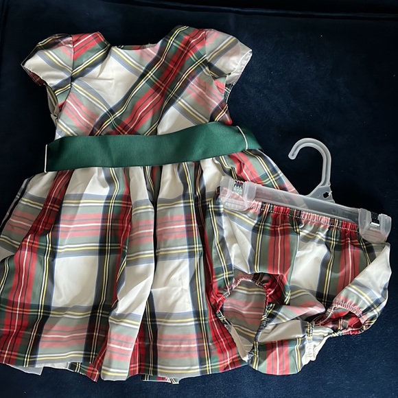 Ralph Lauren Other - Ralph Lauren Taffeta Fit & Flare Dress & Bloomer Set - Baby In Polo Tartan